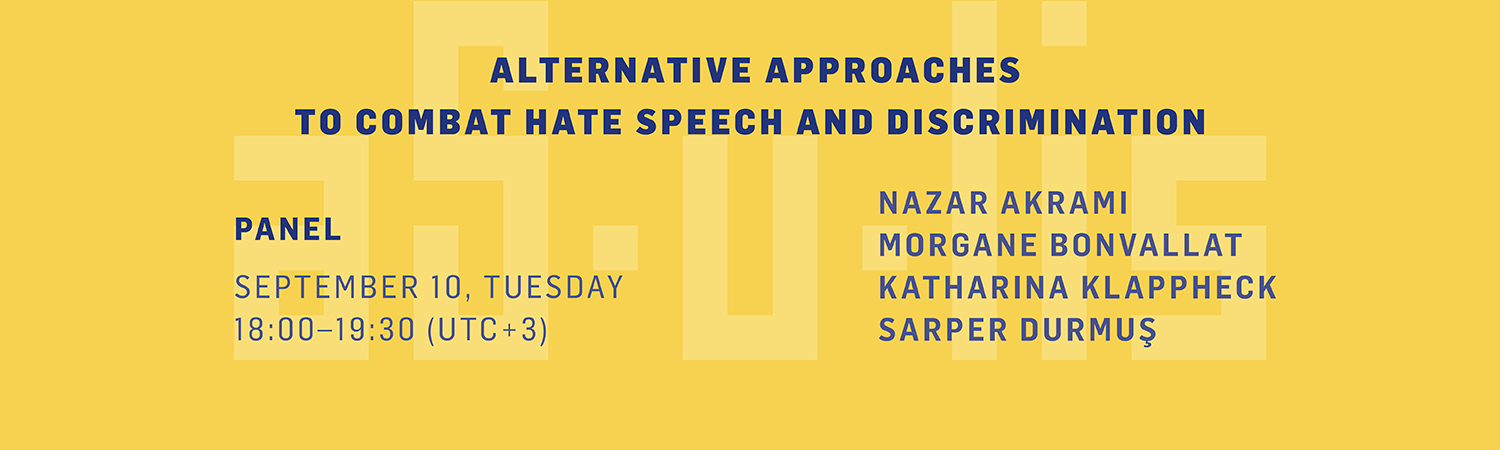 You are invited: Alternative Approaches to Combat Hate Speech and Discrimination